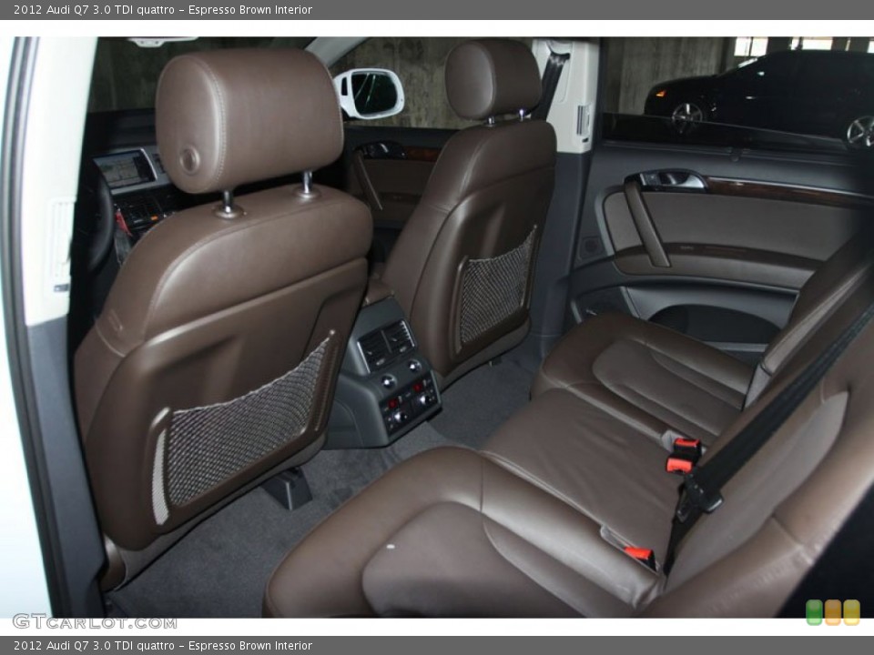 Espresso Brown Interior Rear Seat for the 2012 Audi Q7 3.0 TDI quattro #65625223