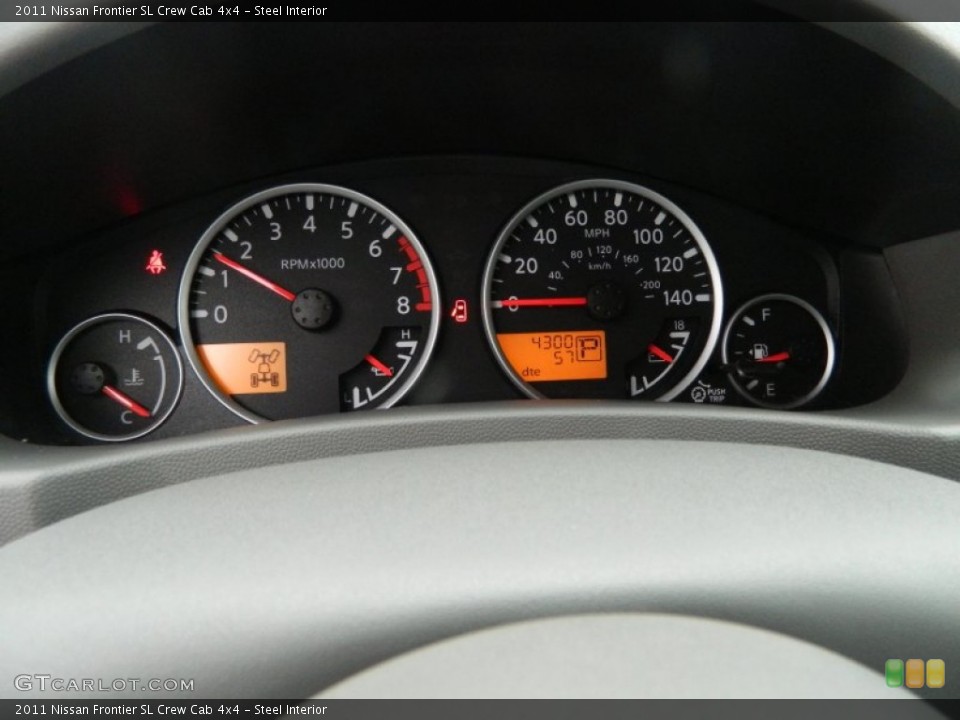 Steel Interior Gauges for the 2011 Nissan Frontier SL Crew Cab 4x4 #65626342