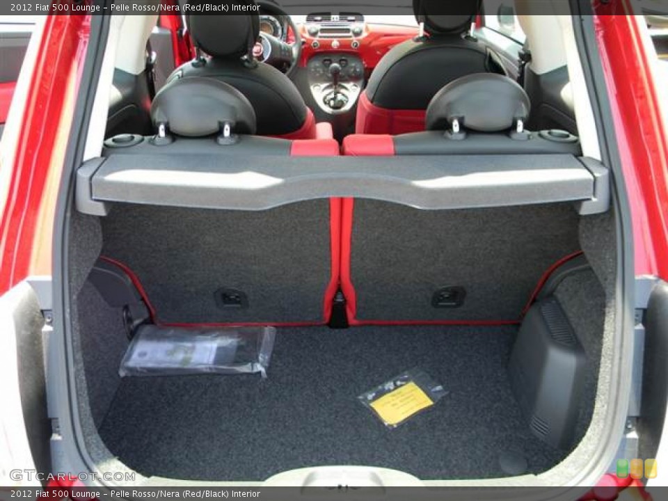 Pelle Rosso/Nera (Red/Black) Interior Trunk for the 2012 Fiat 500 Lounge #65628227