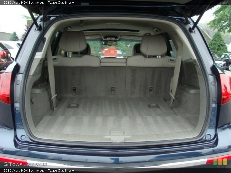 Taupe Gray Interior Trunk for the 2010 Acura MDX Technology #65631187