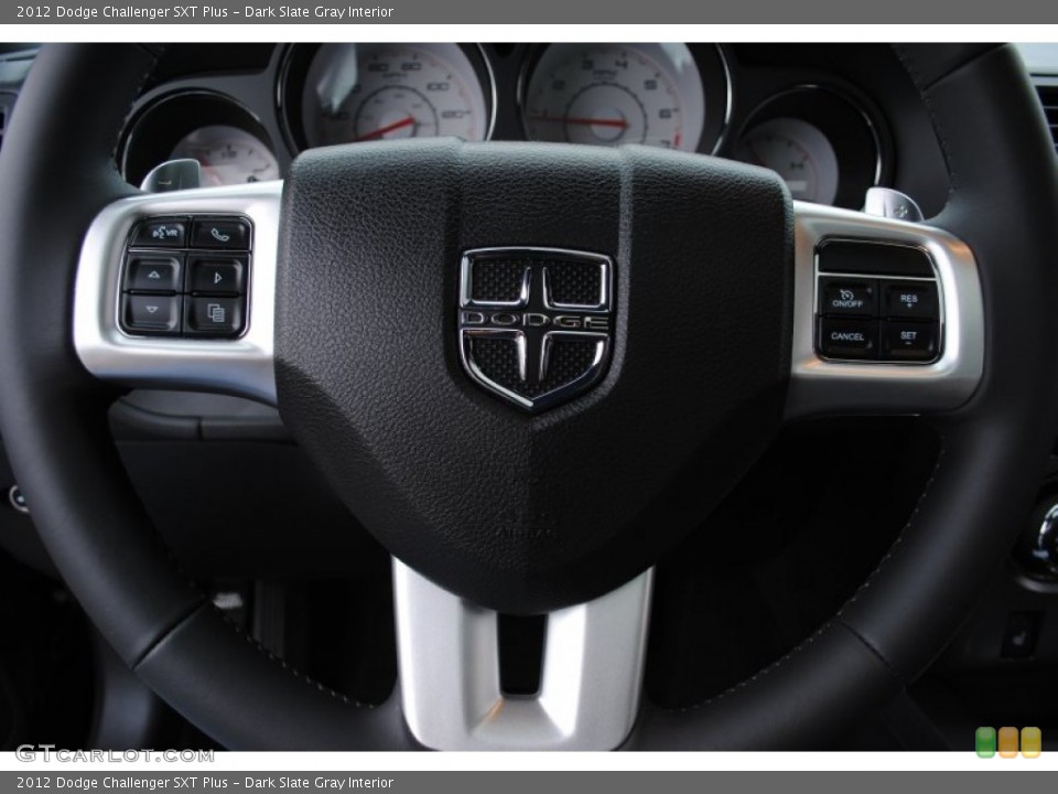 Dark Slate Gray Interior Controls for the 2012 Dodge Challenger SXT Plus #65633842