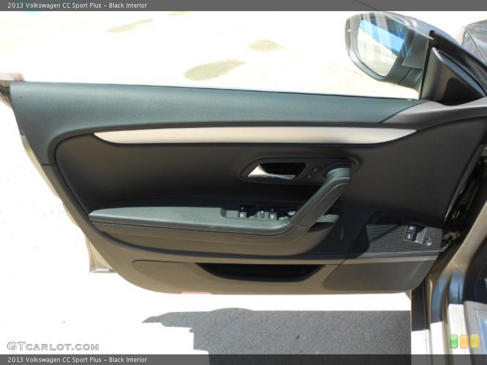 Black Interior Door Panel for the 2013 Volkswagen CC Sport Plus #65634340