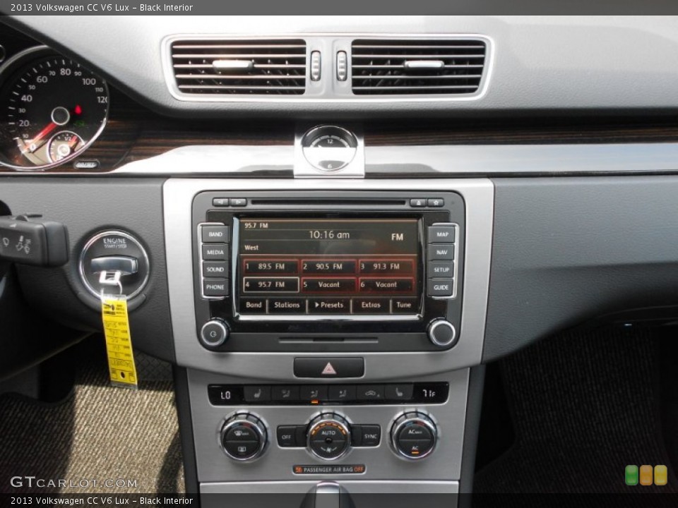 Black Interior Controls for the 2013 Volkswagen CC V6 Lux #65634634