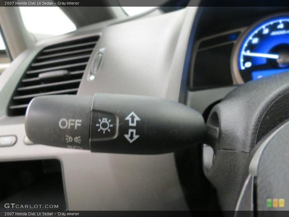 Gray Interior Controls for the 2007 Honda Civic LX Sedan #65635045