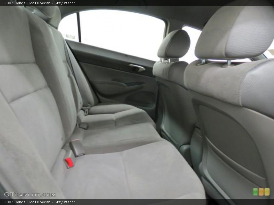 Gray Interior Rear Seat for the 2007 Honda Civic LX Sedan #65635078