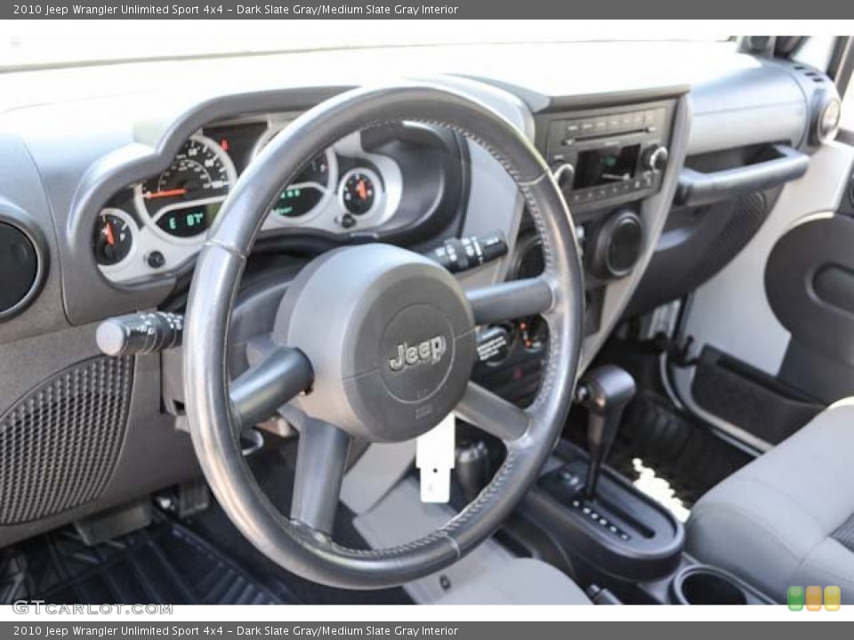 Dark Slate Gray/Medium Slate Gray Interior Photo for the 2010 Jeep Wrangler Unlimited Sport 4x4 #65635347