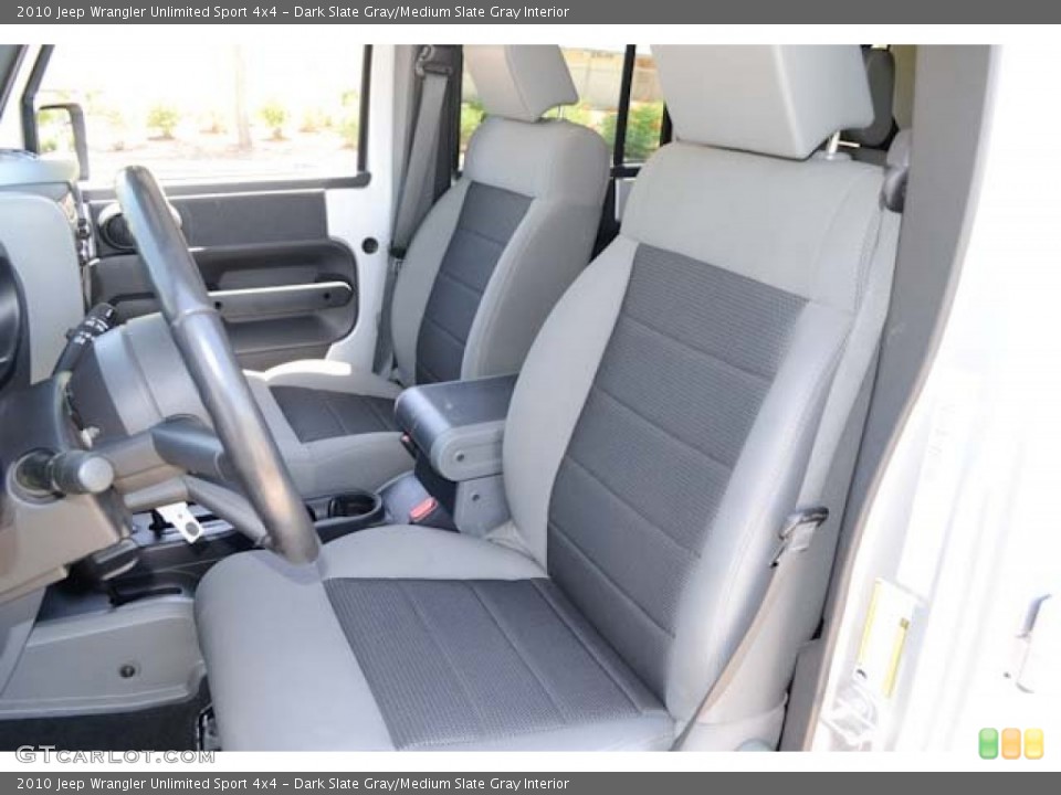 Dark Slate Gray/Medium Slate Gray Interior Photo for the 2010 Jeep Wrangler Unlimited Sport 4x4 #65635354