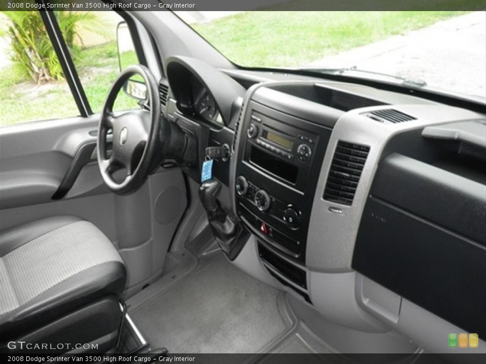 Gray Interior Dashboard for the 2008 Dodge Sprinter Van 3500 High Roof Cargo #65637049