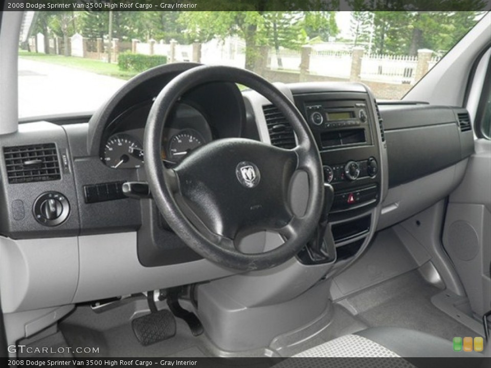 Gray Interior Dashboard for the 2008 Dodge Sprinter Van 3500 High Roof Cargo #65637073