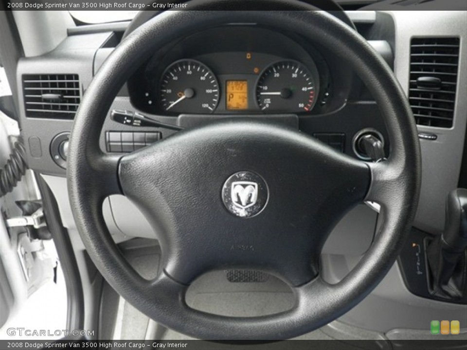Gray Interior Steering Wheel for the 2008 Dodge Sprinter Van 3500 High Roof Cargo #65637079