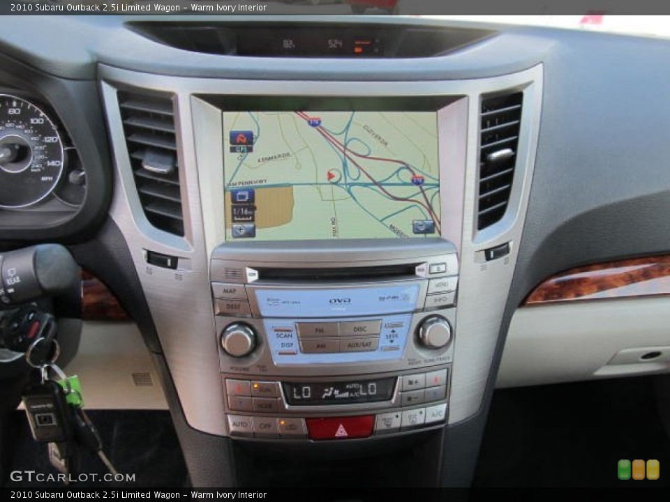 Warm Ivory Interior Navigation for the 2010 Subaru Outback 2.5i Limited Wagon #65640622