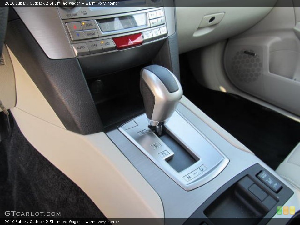 Warm Ivory Interior Transmission for the 2010 Subaru Outback 2.5i Limited Wagon #65640631
