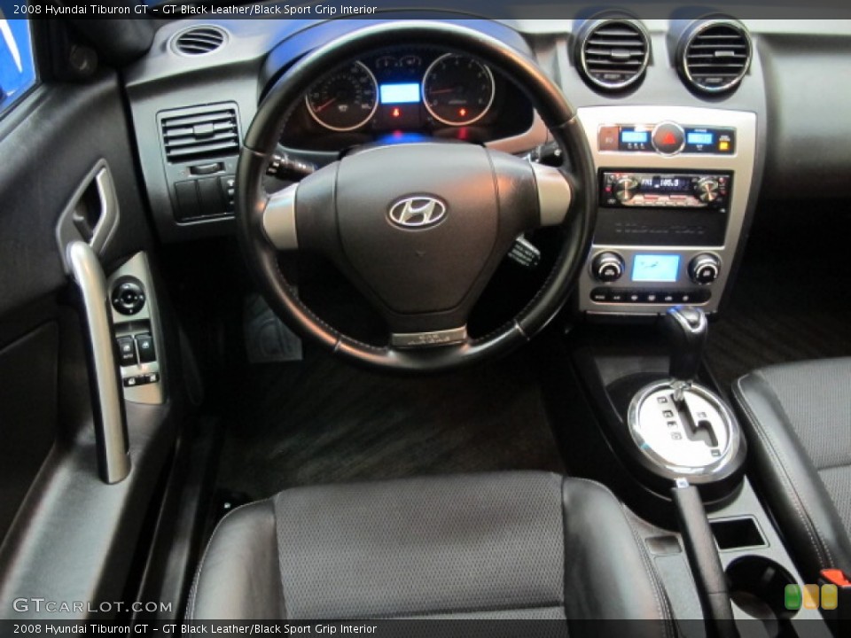GT Black Leather/Black Sport Grip Interior Dashboard for the 2008 Hyundai Tiburon GT #65644741