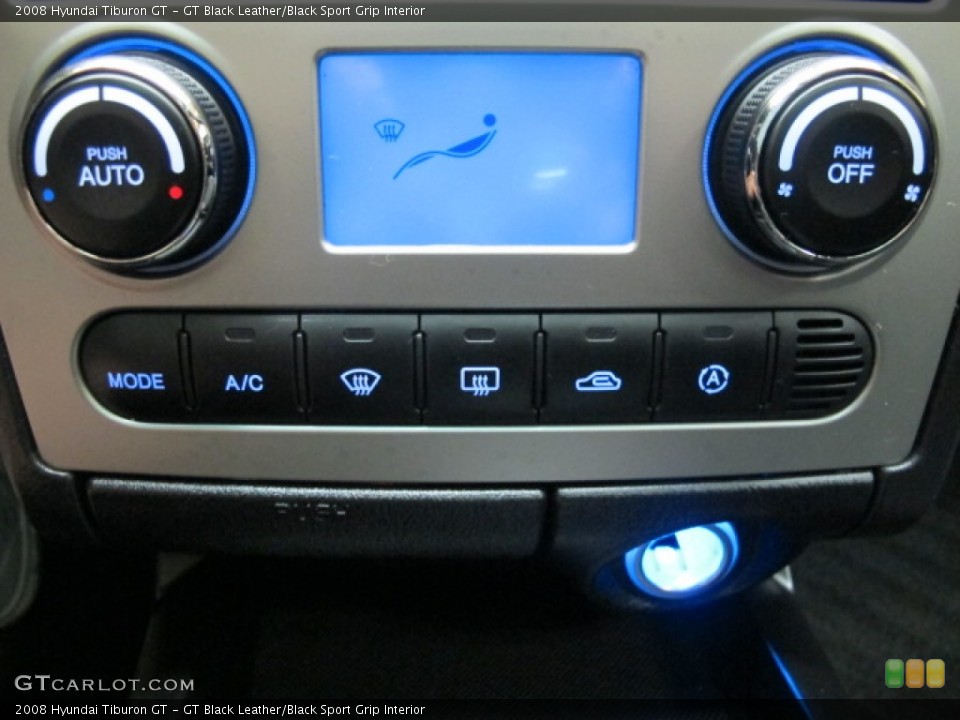 GT Black Leather/Black Sport Grip Interior Controls for the 2008 Hyundai Tiburon GT #65644810