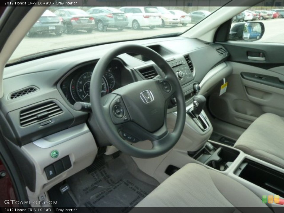 Gray Interior Dashboard for the 2012 Honda CR-V LX 4WD #65645317
