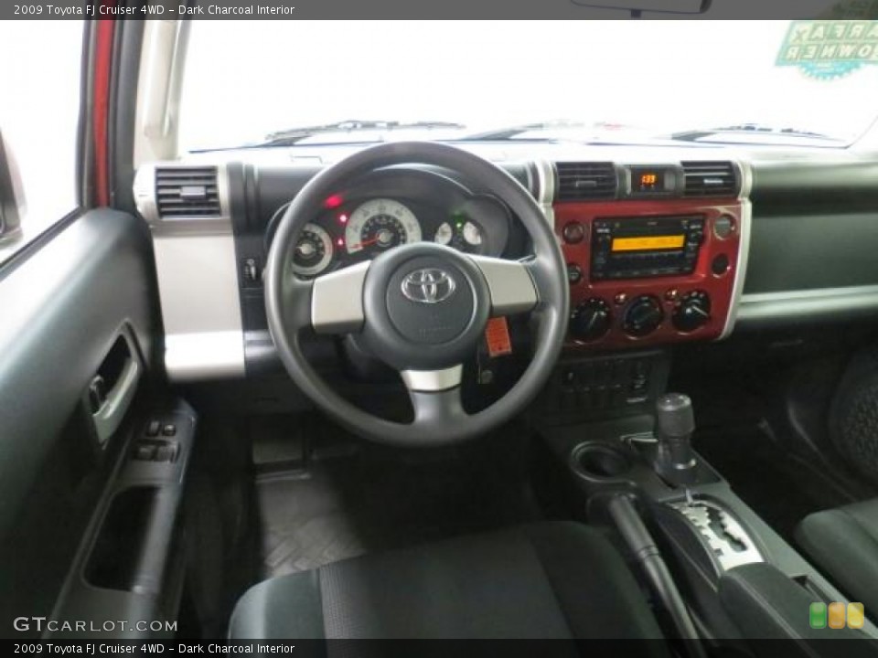 Dark Charcoal Interior Dashboard for the 2009 Toyota FJ Cruiser 4WD #65645581