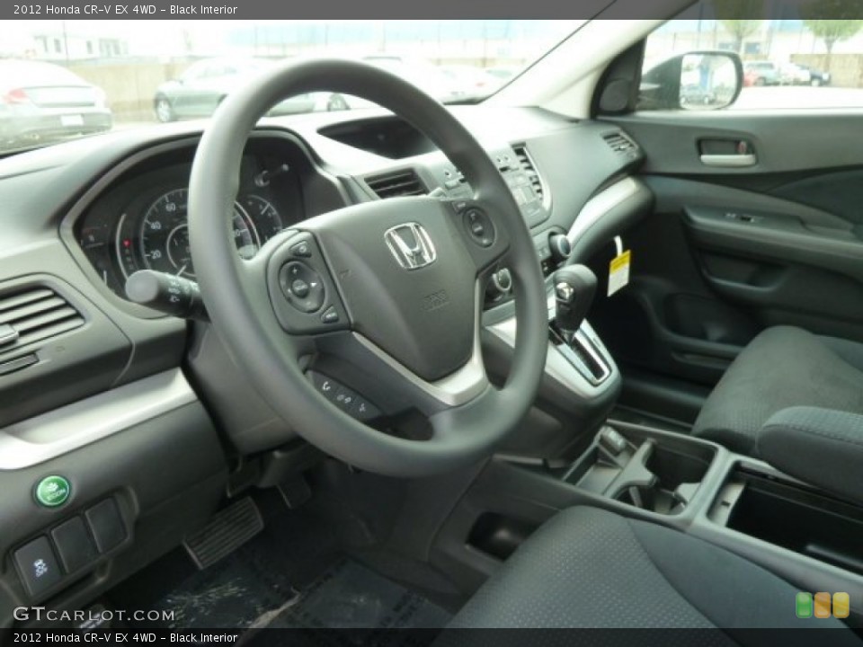 Black Interior Dashboard for the 2012 Honda CR-V EX 4WD #65646076