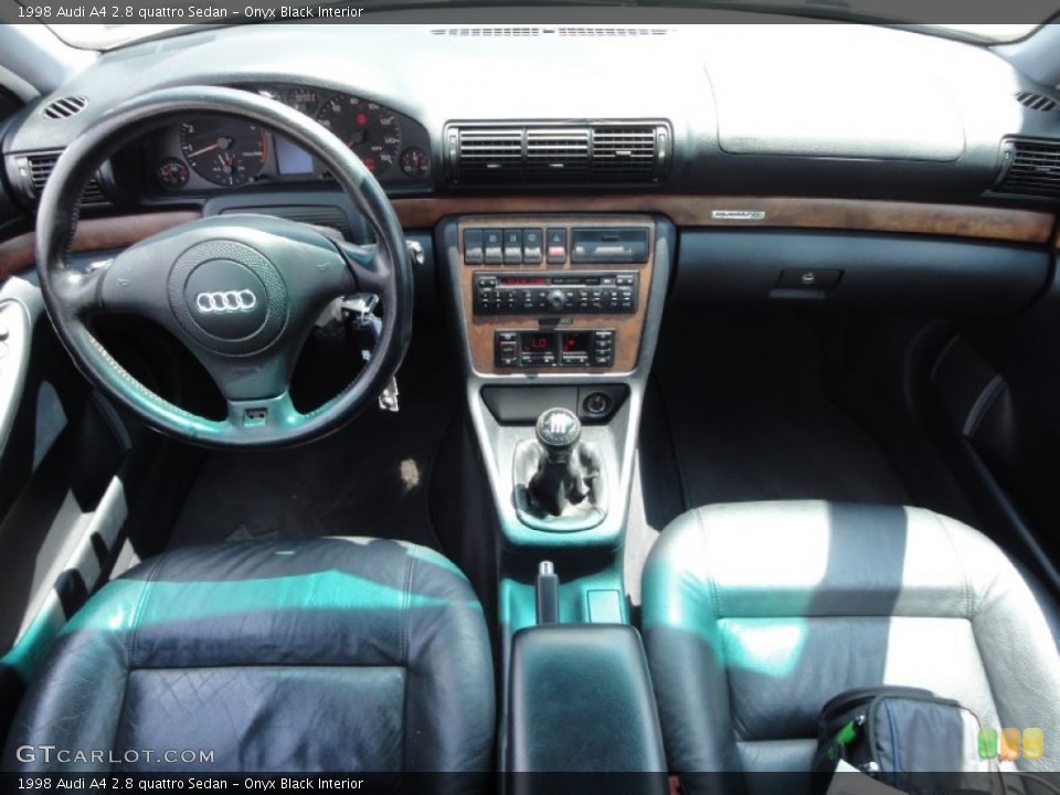 Onyx Black Interior Dashboard for the 1998 Audi A4 2.8 quattro Sedan #65647447