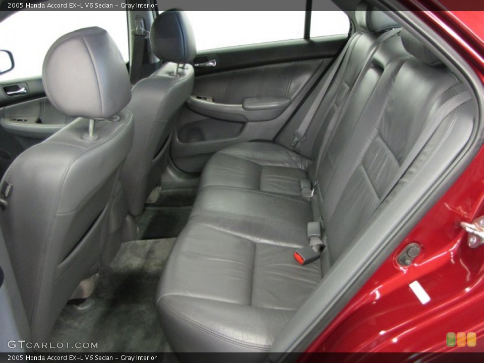 Gray Interior Rear Seat for the 2005 Honda Accord EX-L V6 Sedan #65650084