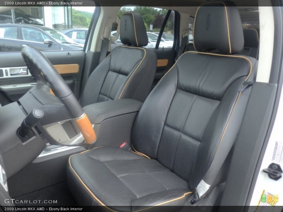 Ebony Black Interior Photo for the 2009 Lincoln MKX AWD #65656102