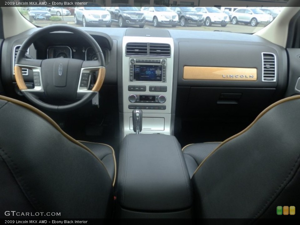 Ebony Black Interior Dashboard for the 2009 Lincoln MKX AWD #65656118