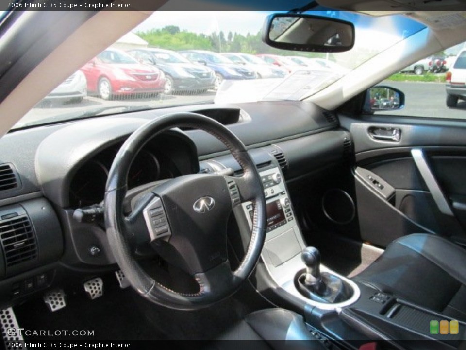 Graphite Interior Dashboard for the 2006 Infiniti G 35 Coupe #65657107
