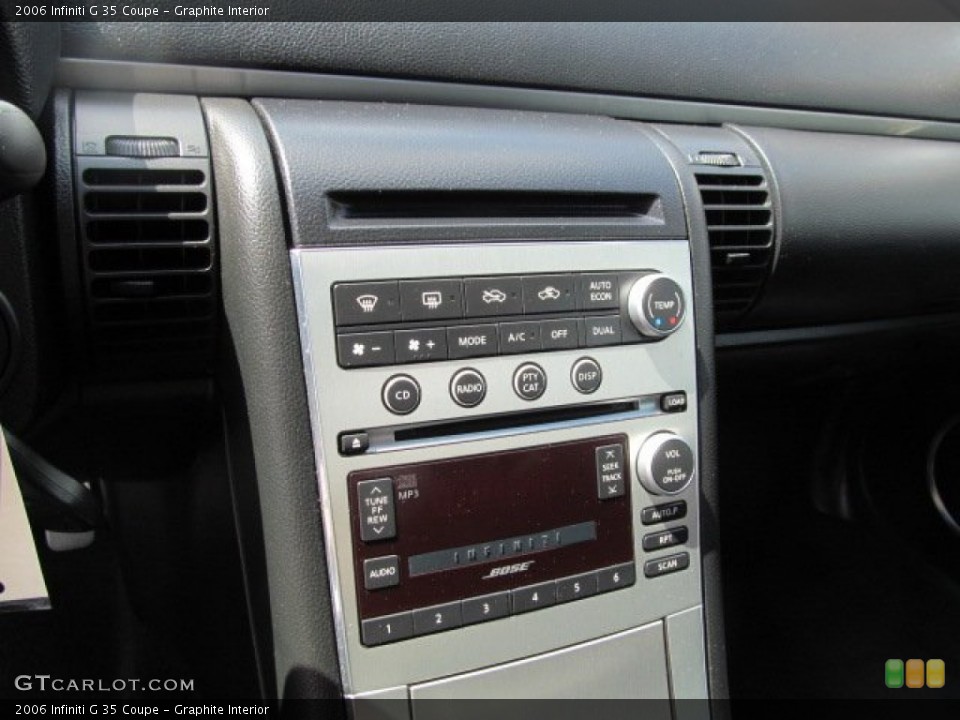 Graphite Interior Controls for the 2006 Infiniti G 35 Coupe #65657125