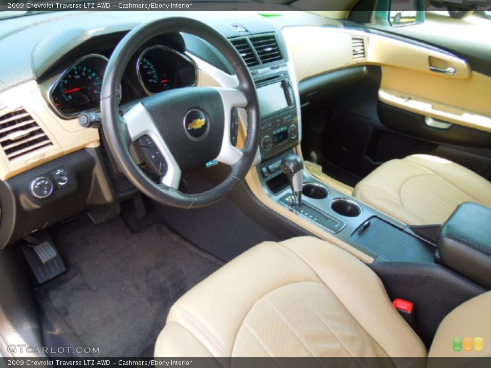 Cashmere/Ebony Interior Prime Interior for the 2009 Chevrolet Traverse LTZ AWD #65659168