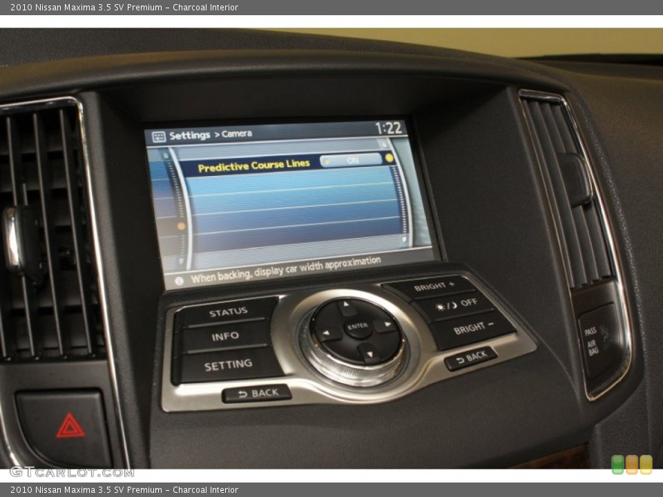 Charcoal Interior Controls for the 2010 Nissan Maxima 3.5 SV Premium #65661475