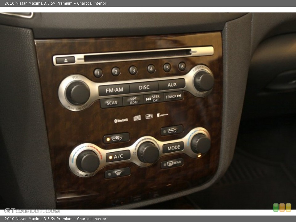 Charcoal Interior Controls for the 2010 Nissan Maxima 3.5 SV Premium #65661505
