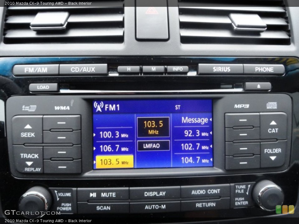 Black Interior Controls for the 2010 Mazda CX-9 Touring AWD #65662846