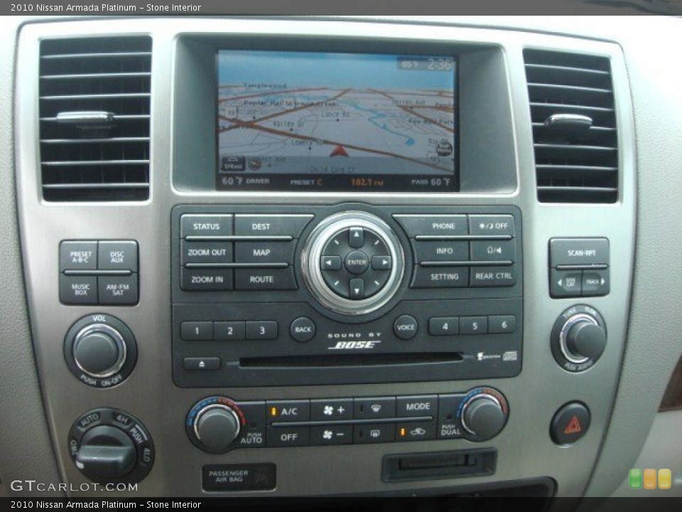 Stone Interior Controls for the 2010 Nissan Armada Platinum #65663029