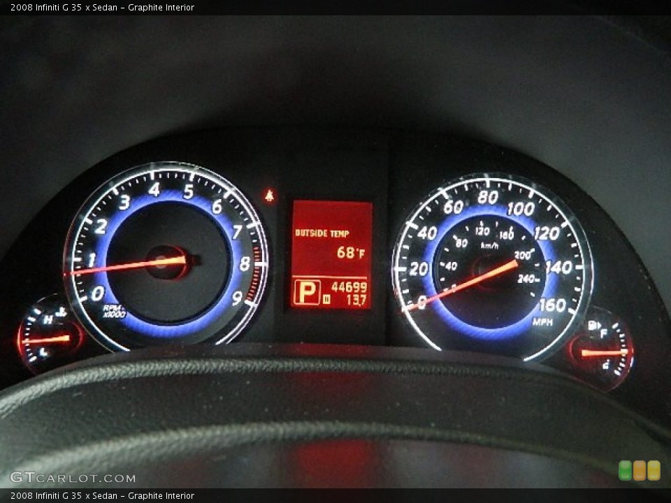Graphite Interior Gauges for the 2008 Infiniti G 35 x Sedan #65666254