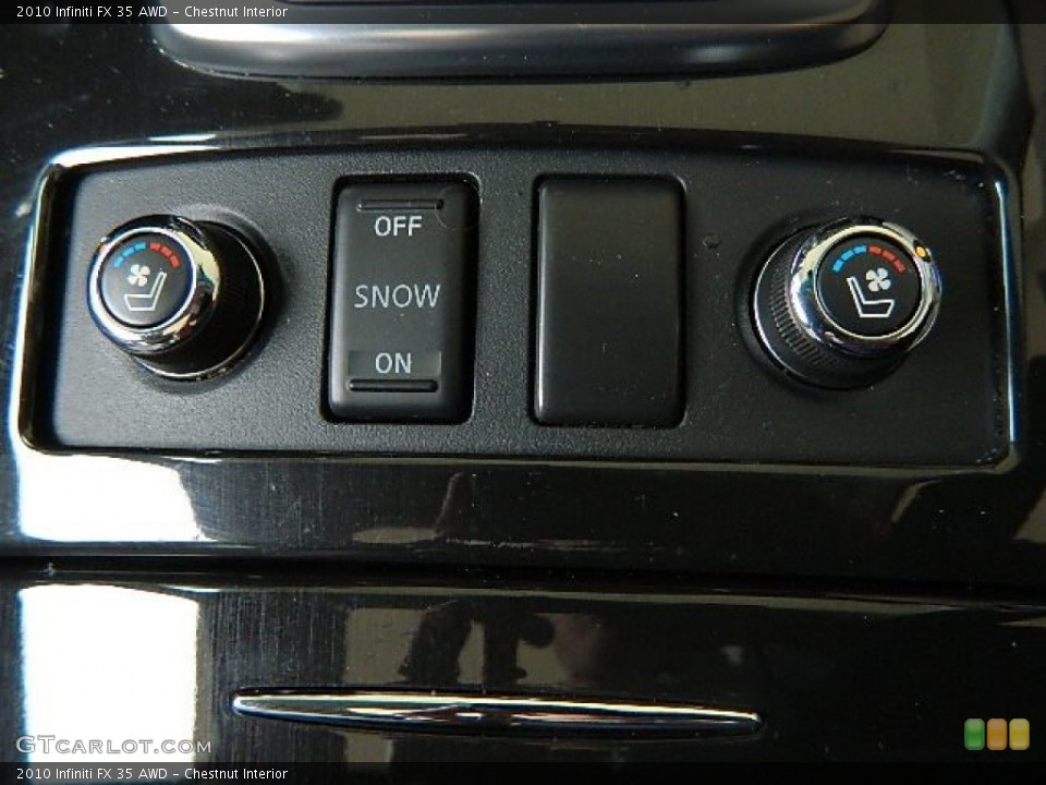 Chestnut Interior Controls for the 2010 Infiniti FX 35 AWD #65666419