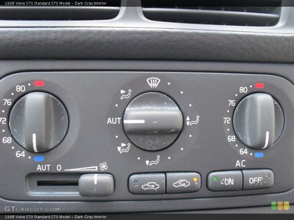 Dark Gray Interior Controls for the 1998 Volvo S70  #65667138