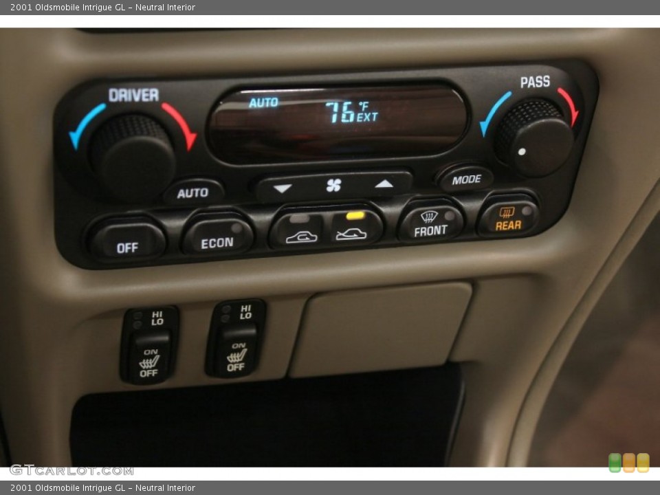 Neutral Interior Controls for the 2001 Oldsmobile Intrigue GL #65668192