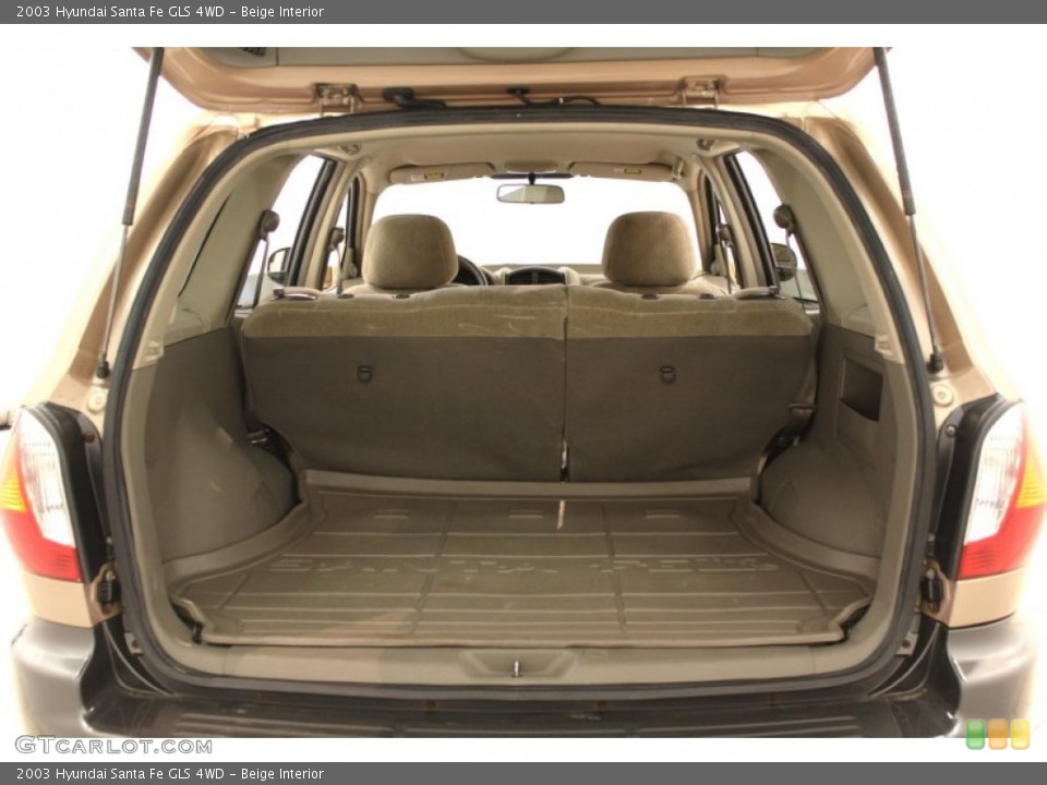 Beige Interior Trunk for the 2003 Hyundai Santa Fe GLS 4WD #65668370