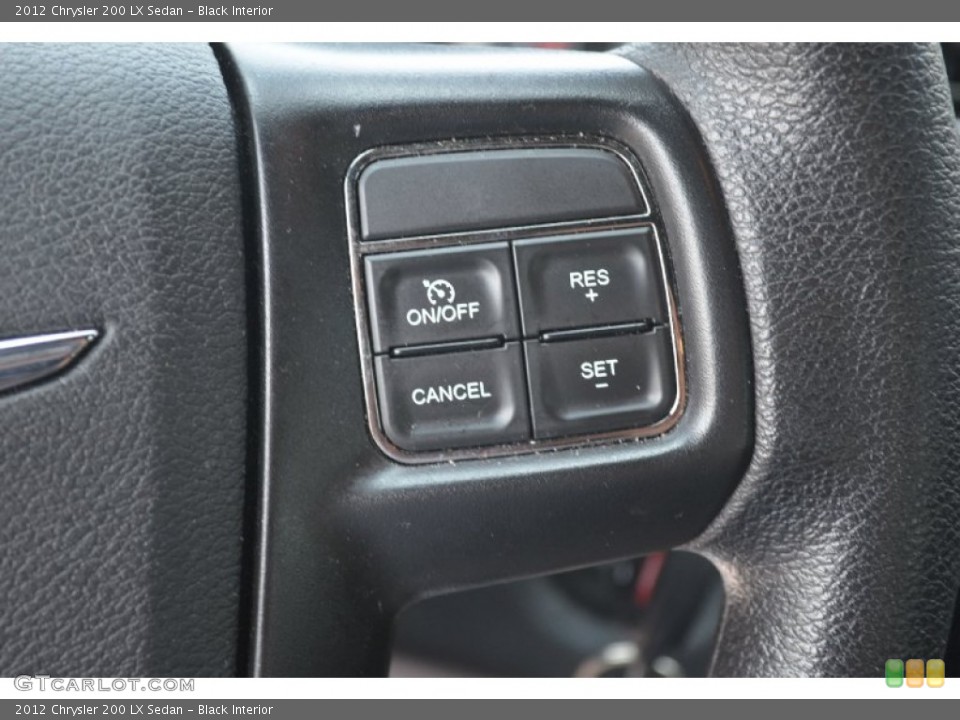 Black Interior Controls for the 2012 Chrysler 200 LX Sedan #65670901