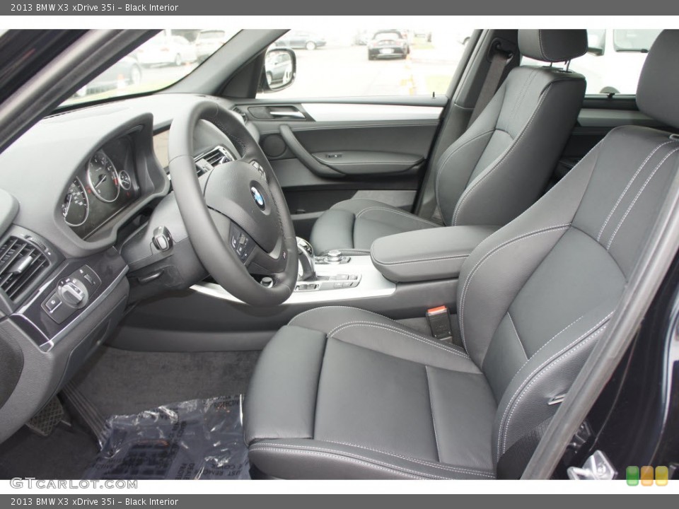Black Interior Front Seat for the 2013 BMW X3 xDrive 35i #65672057