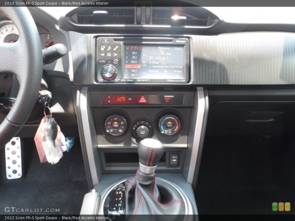 Black/Red Accents Interior Controls for the 2013 Scion FR-S Sport Coupe #65673553