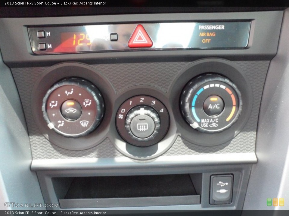 Black/Red Accents Interior Controls for the 2013 Scion FR-S Sport Coupe #65673559