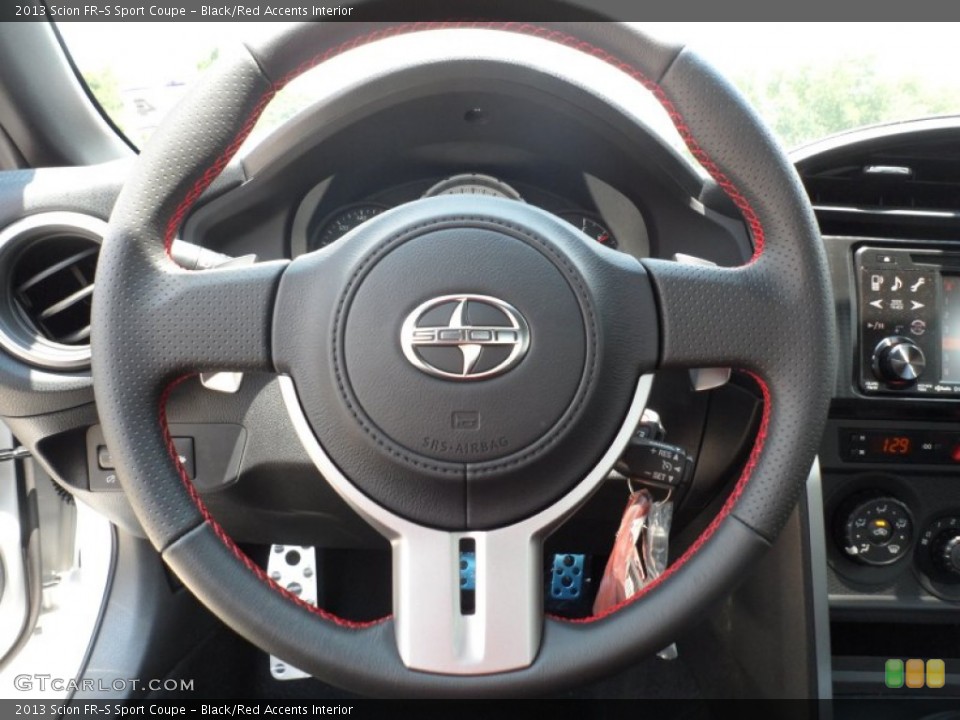 Black/Red Accents Interior Steering Wheel for the 2013 Scion FR-S Sport Coupe #65673568