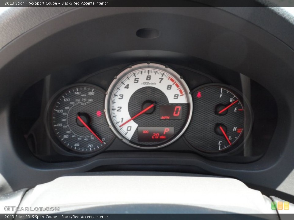 Black/Red Accents Interior Gauges for the 2013 Scion FR-S Sport Coupe #65673571