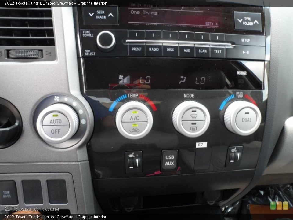 Graphite Interior Controls for the 2012 Toyota Tundra Limited CrewMax #65673874