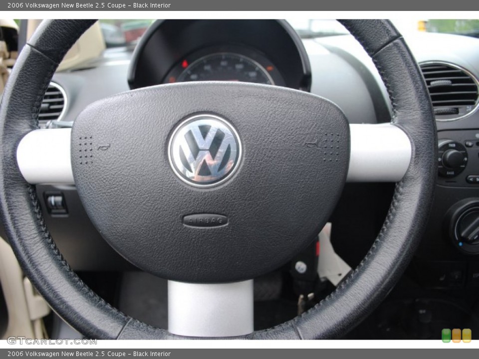 Black Interior Steering Wheel for the 2006 Volkswagen New Beetle 2.5 Coupe #65676339