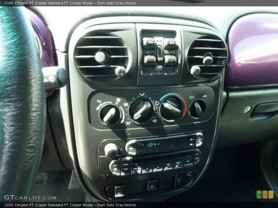 Dark Slate Gray Interior Controls for the 2005 Chrysler PT Cruiser  #65676543