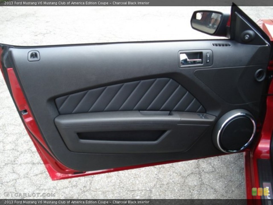 Charcoal Black Interior Door Panel for the 2013 Ford Mustang V6 Mustang Club of America Edition Coupe #65677015