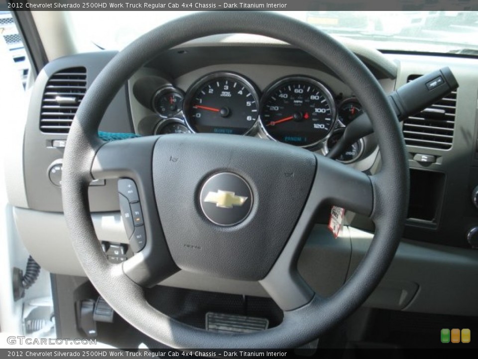 Dark Titanium Interior Steering Wheel for the 2012 Chevrolet Silverado 2500HD Work Truck Regular Cab 4x4 Chassis #65682363
