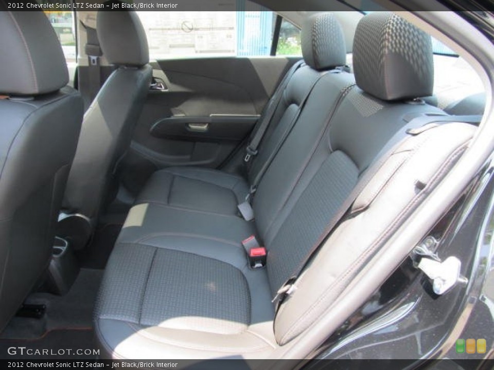 Jet Black/Brick Interior Photo for the 2012 Chevrolet Sonic LTZ Sedan #65682645