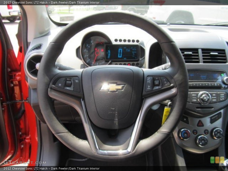 Dark Pewter/Dark Titanium Interior Steering Wheel for the 2012 Chevrolet Sonic LTZ Hatch #65682927